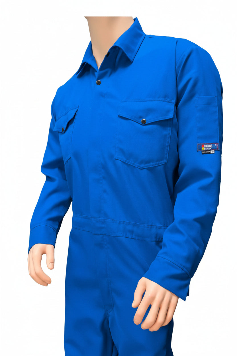 FlameRwear, FR Coverall Deluxe, fwCn4, Nomex 4.5 oz, Cat1, Royal Blue
