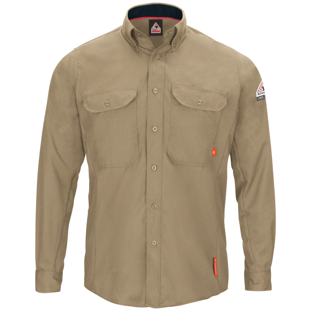 Bulwark FR iQ Series® Comfort Woven Long Sleeve Lightweight Shirt QS52