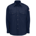 Bulwark, Men's Lightweight Nomex FR Snap-Front Shirt, SNS2, Nomex 4.5oz, Cat1, Navy, Royal Blue, Tan